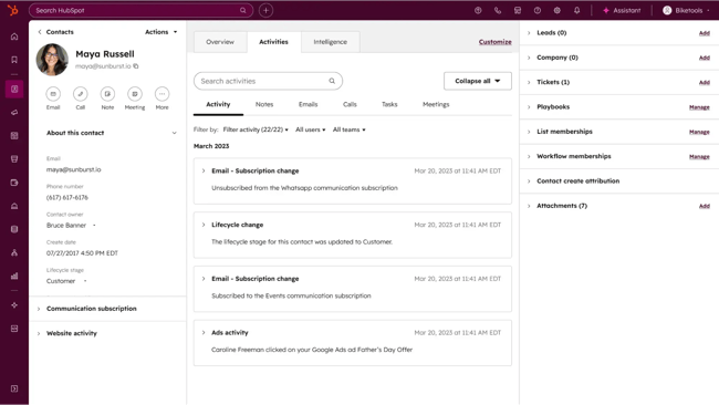 integrating ai with existing crm, hubspot smart crm]
